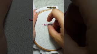 Punto tallo puntadas basicas de bordado embroidery bordadoamano bordadosamano tutorial [upl. by Salinas]