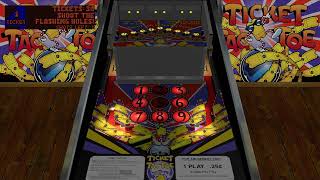 Virtual Game Play VPX  Ticket Tac Toe Williams 100 by kiwi [upl. by Anahgem]