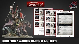 KRULEBOYZ WARCRY FIGHTER CARDS amp ABILITIES  Free PDF Download For Personal Use  Warhammer Orruk [upl. by Liagaba]