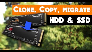 How to Copy Clone or Migrate a Hard drive or SSD  Basic Guides  Cloning a bootdrive  Tips [upl. by Kimble]