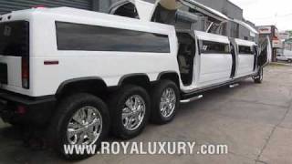 2018 Cool Triple Axle H2 Hummer JET DOOR limo in NYC [upl. by Andrel167]