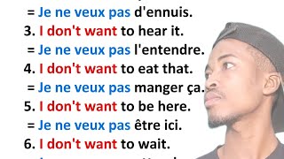 Phrases simples pour apprendre langlais facilement ✪✪easy sentences to learn french 🌿 [upl. by Camus]