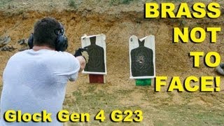 Brass Not To Face Glock Gen 4 G23 40SampW Ejection Examined [upl. by Denoting]