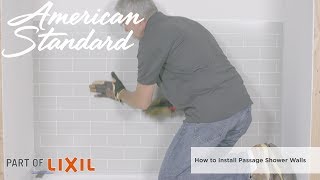 How to Install a Passage Subway Tile Shower Wall [upl. by Russ319]