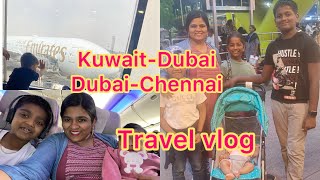 EmiratesKuwait To DubaiDubaiTo Chennai Emirates Flight Experience with 3 month old baby [upl. by Jezabelle470]