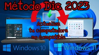 Como actualizar Windows 10 a Windows 11 en computadoras no compatibles sin perder tus archivos [upl. by Lew586]