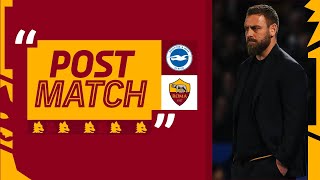 “Contento del passaggio del turno non era scontato”  DANIELE DE ROSSI AL TERMINE DI BRIGHTONROMA [upl. by Waller]