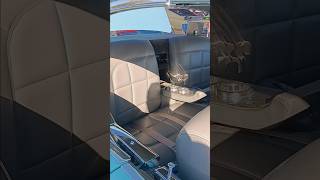 57 chevy Belair gray interior design dropped down low Arizona car show like the colors [upl. by Selhorst]