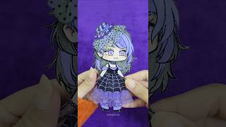 Getting my Gacha doll dressed up for halloween ✨️😈 kuromi gacha halloween gl2 paperdoll [upl. by Hun229]