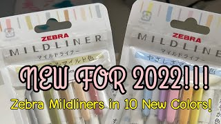 NEW COLORS FOR 2022 ZEBRA MILDLINERS [upl. by Pegasus513]