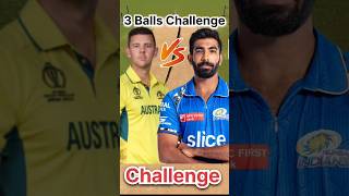 Josh Hazelwood Vs Jasprit Bumrah 33 Balls Battle Challenge  cricket ipl wicket trendingshorts [upl. by Lisette747]