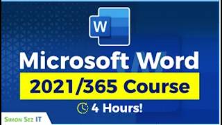 Microsoft Word for Beginners 4Hour Training Course in Word 2021365 [upl. by Immij677]