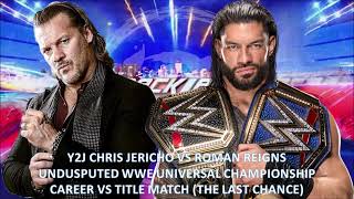 WWE BACKALSH FRANCE 2024 Y2J Chris Jericho vs Roman Reigns Fanmade Card MAtch [upl. by Fenwick]