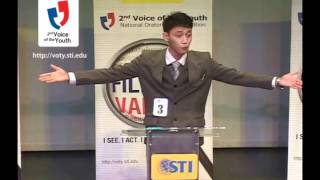 2nd Voice of the Youth National Oratorical Competition Champion [upl. by Ocsic]