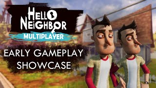 Hello Neighbor Multiplayer Mod Early Gameplay Showcase [upl. by Akissej]