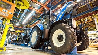 New Holland tractors production  Factories tour [upl. by Nobe986]