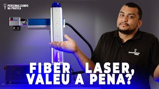 Máquina de Gravação a Laser  FIBER LASER vale a pena  O que ela grava [upl. by Enak]