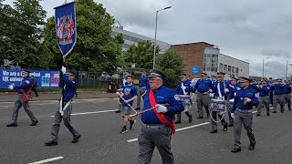 County Grand Orange Lodge of Glasgow juvenile fun day paradePartick Protestant boys flute band 2024 [upl. by Yecram]