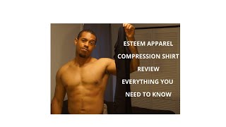 Esteem Apparel Gynecomastia Compression Shirt Review [upl. by Dnomhcir736]