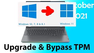 Upgrade Windows 10 to Windows 11  Bypass TPM and CPU checks [upl. by Otir536]