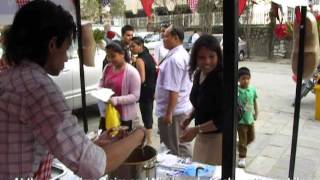 The famous Dutch Syrup Waffle stroopwafel made and sold in Nepal [upl. by Ettedualc]