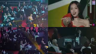 BLACKPINKIZONEMOMOLANDMashupREACTION TO SOLOJENNIE at Gaon Chart Music Awards 2019 [upl. by Ahsenwahs]