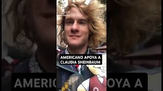 Un JÓVEN AMERICANO🇺🇸 fue al FESTEJO del ZÓCALO por la TOMA de PROTESTA🫡 de CLAUDIA SHEINBAUM🇲🇽 [upl. by Araldo223]