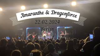 Amaranthe amp Dragonforce  hyperM on ConcertBerlin 22022024 A Powerful Couple and My Amaranthine [upl. by Esta]