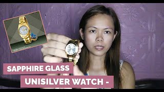 UNISILVER WATCH  SAPPHIRE GLASS  REVIEW and PRICE [upl. by Marela]