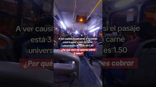 El medio pasaje se respeta transportepúblico perú mediopasaje viral [upl. by Chard574]