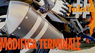 MODIFICA TERMINALE KTM 1290 SUPER DUKE R GT SBRAM SBRAM MOTOVLOG TALA16 [upl. by Ettelegna]