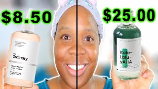 The Ordinary Glycolic Acid vs Krave Beauty Kale Lalu YAHA BEST Glycolic Acid Toner [upl. by Morville180]