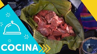 Recetas de cocina Barbacoa de Borrego al Adobo PARTE 1  Un Nuevo Día  Telemundo [upl. by Belcher]