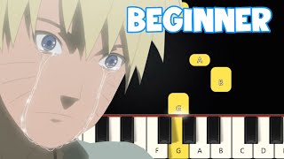 Sadness And Sorrow  Naruto  Beginner Piano Tutorial  Easy Piano [upl. by Barrus]