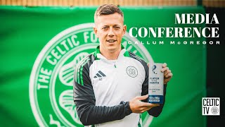 Full Celtic Media Conference  Scottish Premiership Player of the Month Callum McGregor 130924 [upl. by Afirahs]