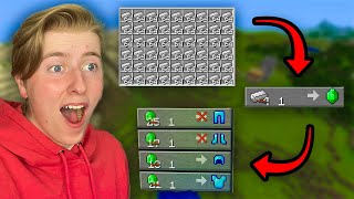 How To TRADE IRON For DIAMONDS In Minecraft Part 14 [upl. by Latoye]