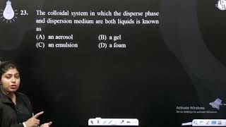 The colloidal system in which the disperse phase and dispersion medium are both liquids is known [upl. by Kinelski]