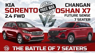 Sorento Vs Oshan X7  Battle of 7 Seater  The Garage Comparison [upl. by Ilatan]