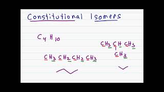 Constitutional Isomers of Alkanes [upl. by Divan349]