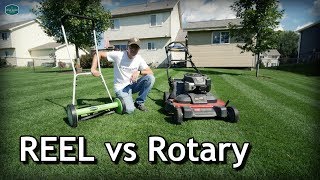 Reel vs Rotary Lawn Mowers  Pros and Cons Cut Quality How To Mow Low [upl. by Yelahs23]