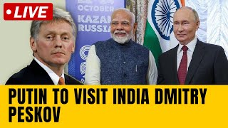 Putin’s Press Secretary Dmitry Peskov LIVE  Putin to visit India PM Modi  Donald Trump  Russia [upl. by Huttan922]