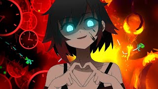 4K ONE FULL LEVEL  The Yandere  The Yangire FULL MONTAGE  Geometry Dash 22 [upl. by Bruni]