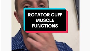 Rotator Cuff Muscle Functions [upl. by Liatnahs]