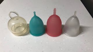 정혈컵 생리컵 4종 비교분석 및 후기  페미사이클 슈퍼제니 레나컵 루나컵 리뷰 MENSTRUAL CUPS REVIEW [upl. by Michi111]