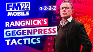 BEST GEGENPRESS TACTICS By Ralf Rangnick  Football Manager 2022 MOBILE [upl. by Cotsen902]