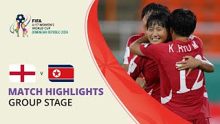 HIGHLIGHTS England v Korea DPR  FIFA U17 Women’s World Cup 2024 [upl. by Hesky]