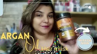 Argan Oil Hair Mask Review  simran irfan [upl. by Norga]