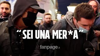 Milano aggressione al giornalista di Fanpage alla manifestazione no Green pass [upl. by Julina]