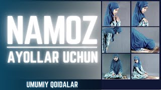 NAMOZ OQISHNI ORGANISH ayollar uchun  namoz vaqtlari 2021 [upl. by Cupo]