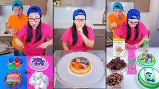 Ice cream challenge 🍨 Mrbeast cake vs Minecraft cake mukbang [upl. by Emyle]